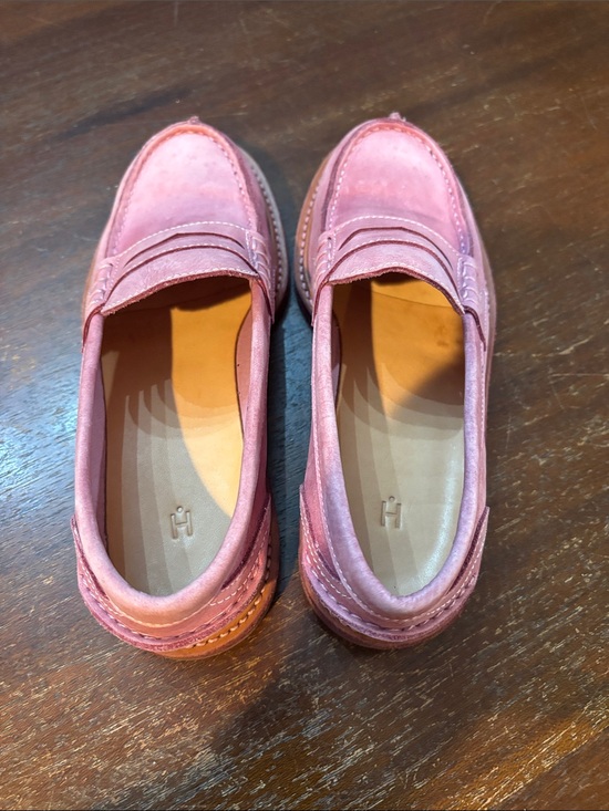 Hender Sheme Shoes - Hender Scheme Slouchy Women's Pink Penny Loafers